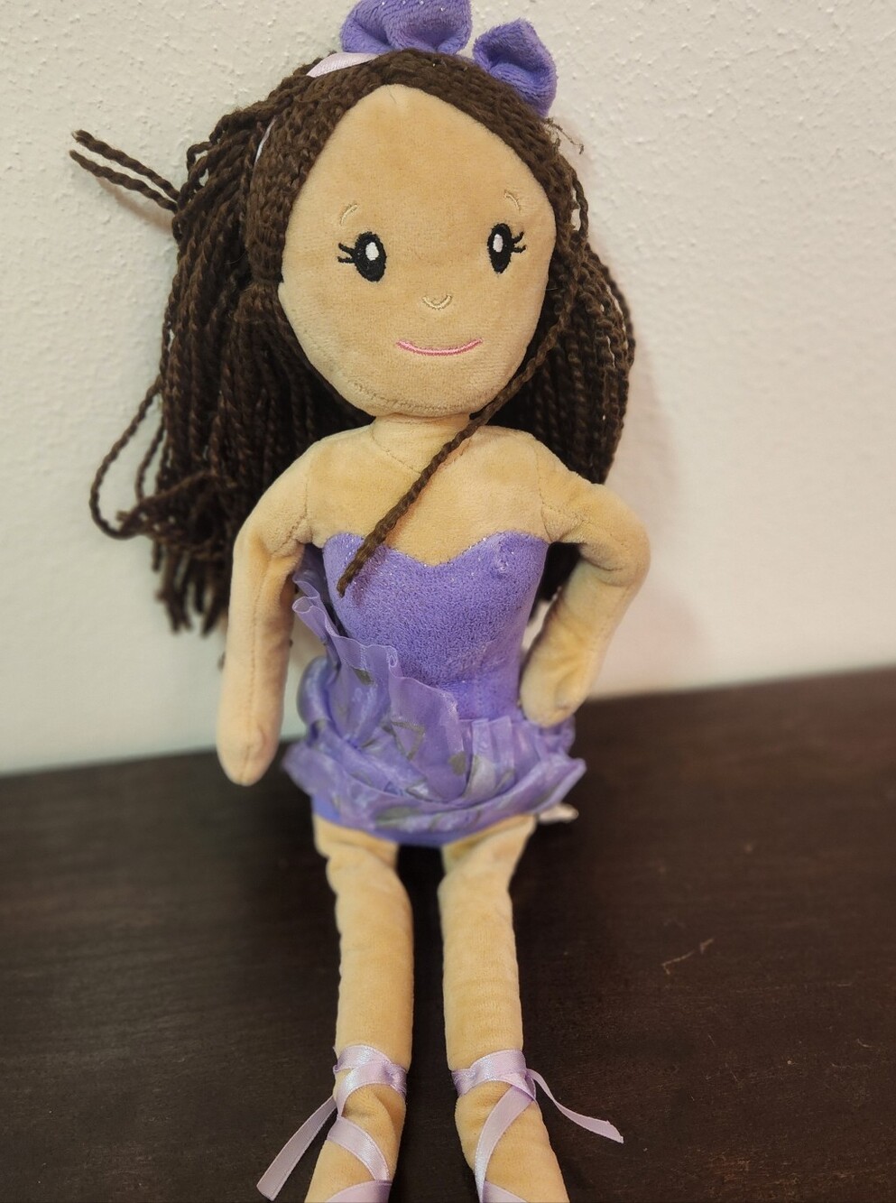 The Petting Zoo Purple Ballerina Plush Doll - Soft Kids Toy